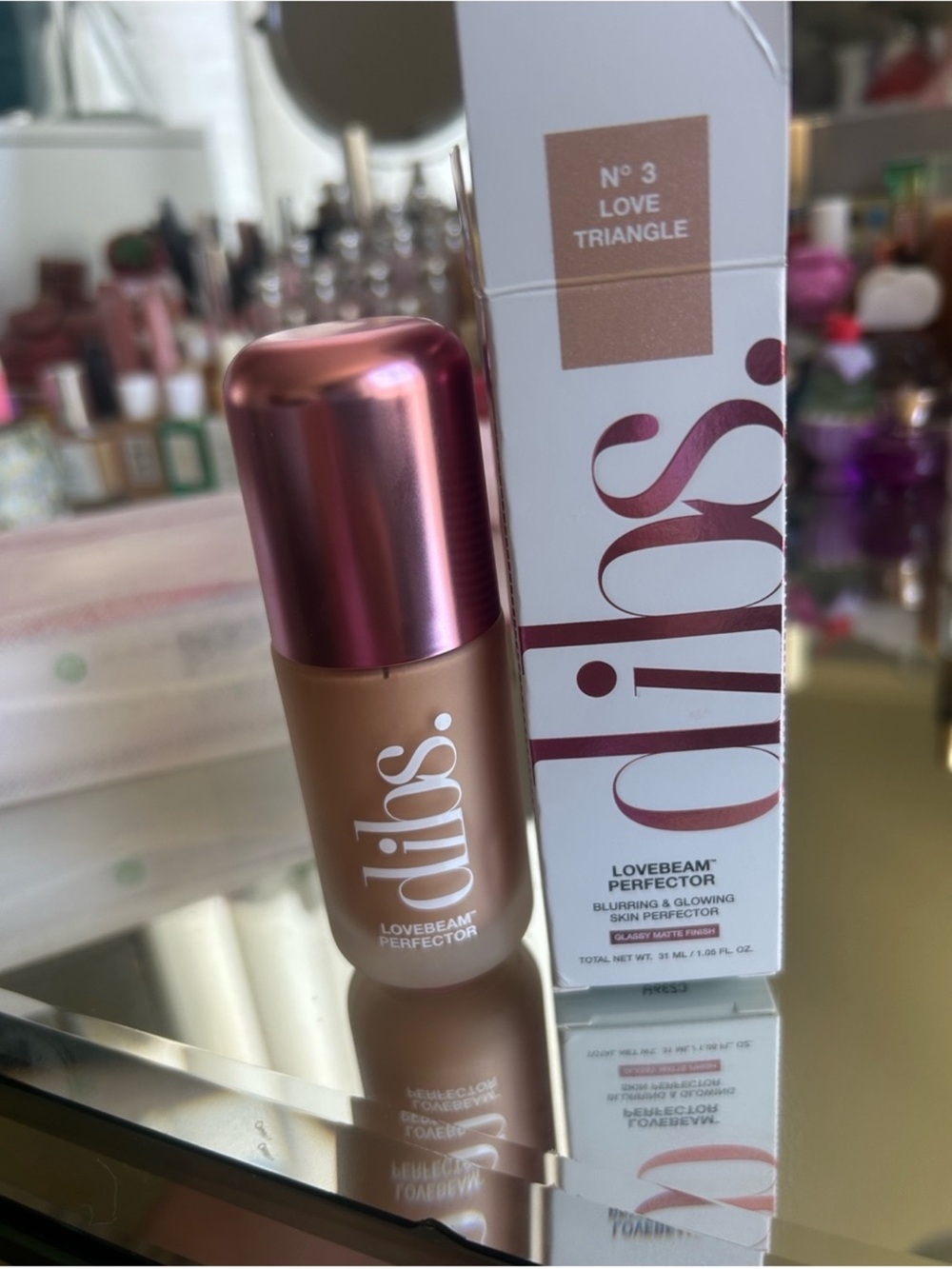 dibs. Lovebeam PerFector Liquid Highlighter - No. 3 Love Triangle (NIB)